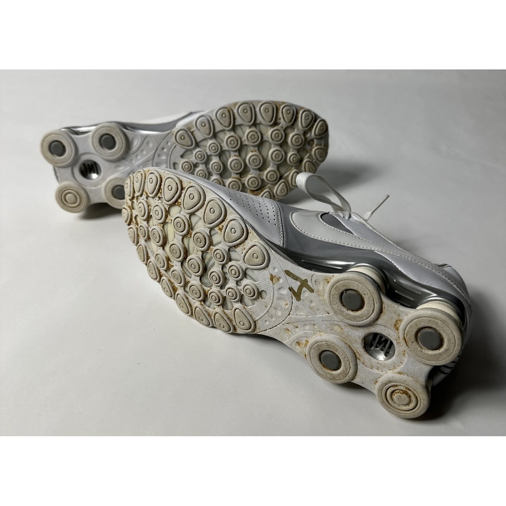 Nike Shox Deliver 317549-112 Women's White/Grey Leather Sneakers Shoes Size 8.5 - Picture 10 of 11